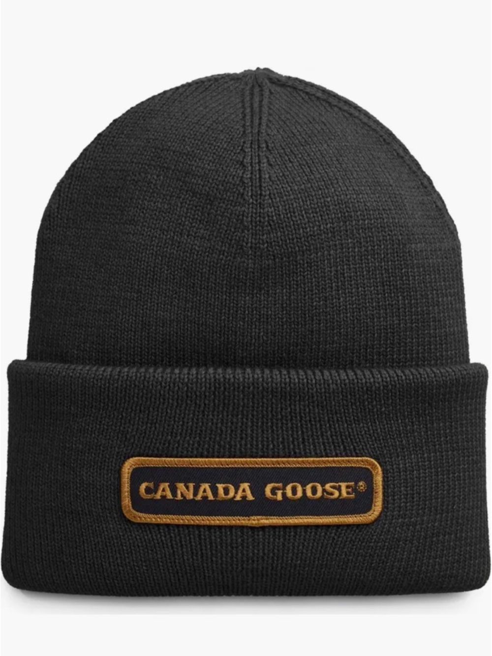 Sold Out - Canada Goose Black Knit Cuffed Beanie